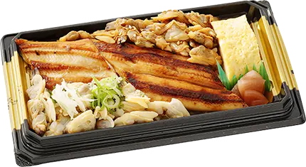 店内焼上げ穴子重（あさり・店内手作り玉子焼入）